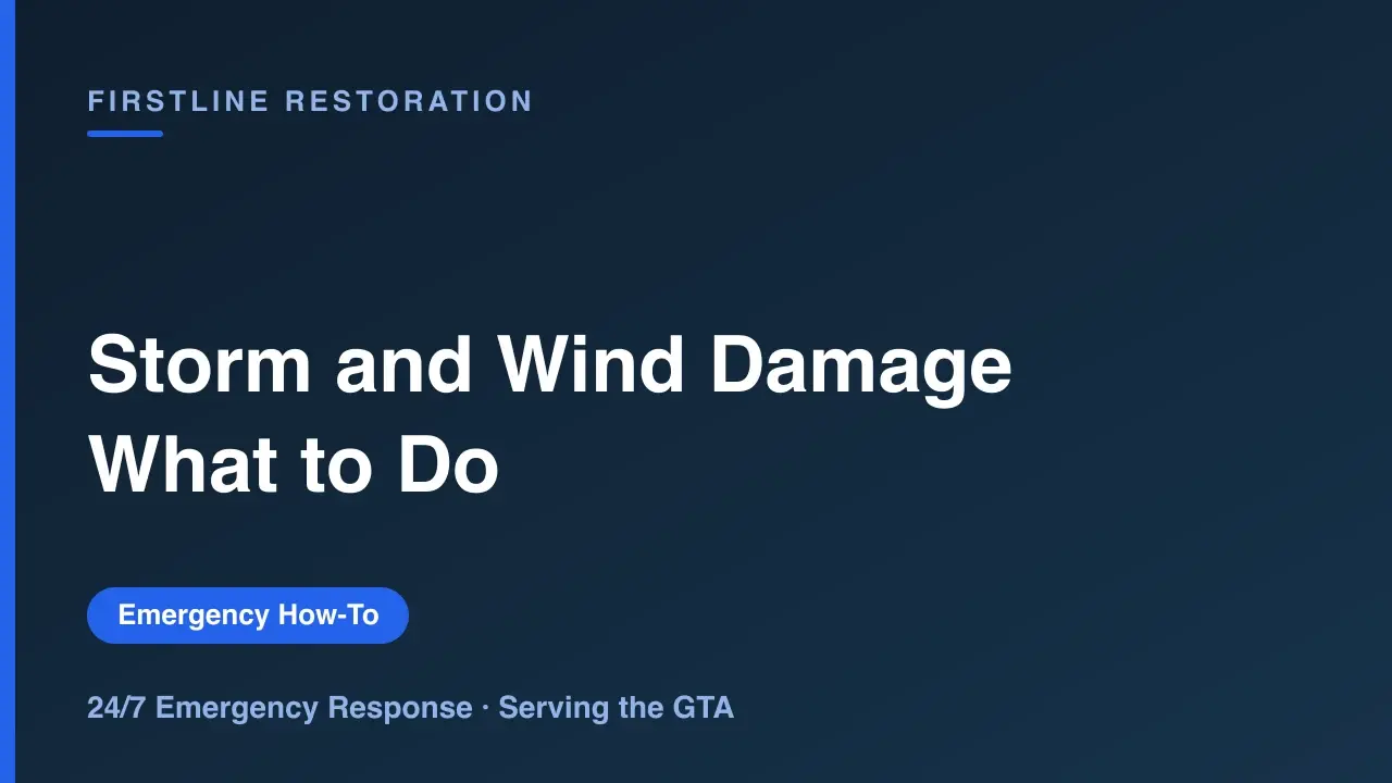 Storm and Wind Damage: What to Do and What Insurance Covers