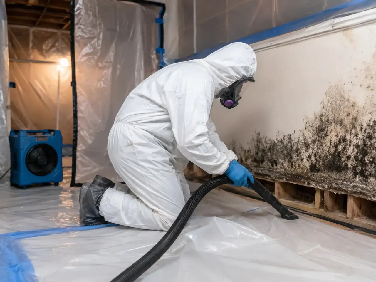 Black Mold Removal Maple restoration equipment and project planning