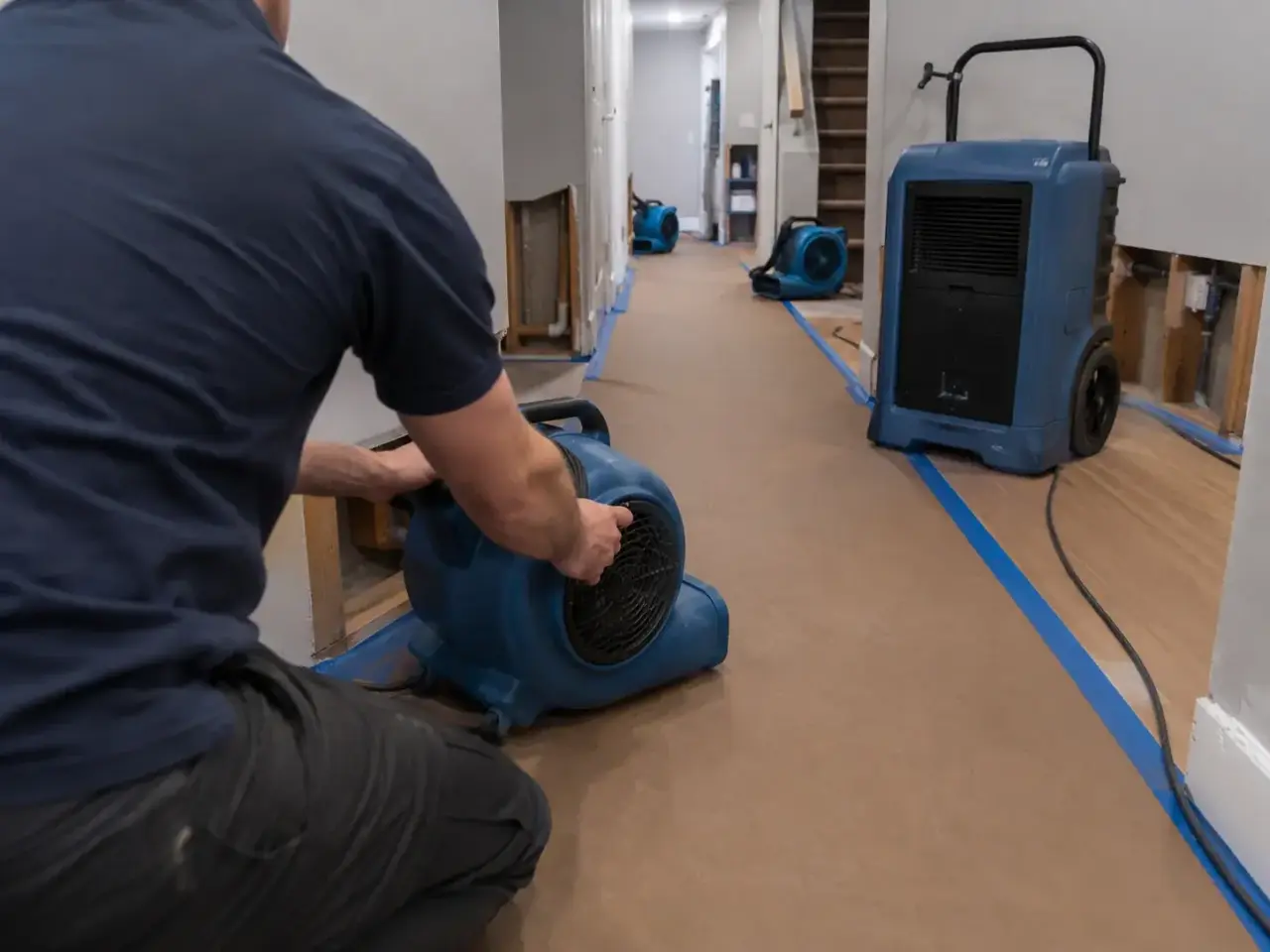 Burst Pipe Damage Restoration Maple restoration equipment and project planning
