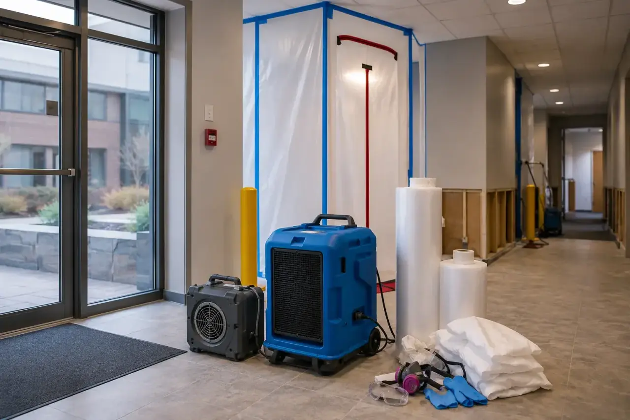 Commercial Mold Remediation Maple repairs and reconstruction