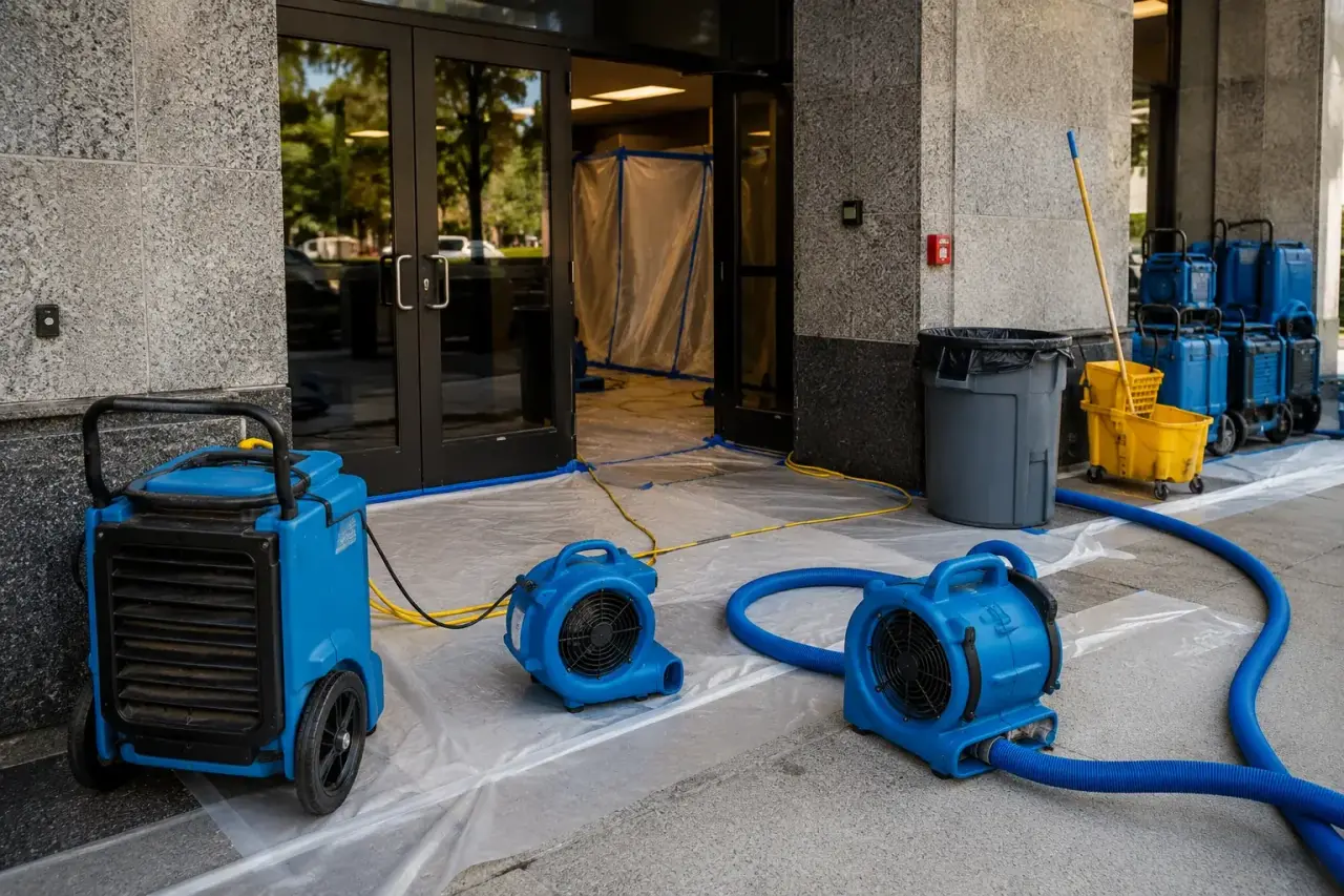 Commercial Water Damage Restoration Maple repairs and reconstruction