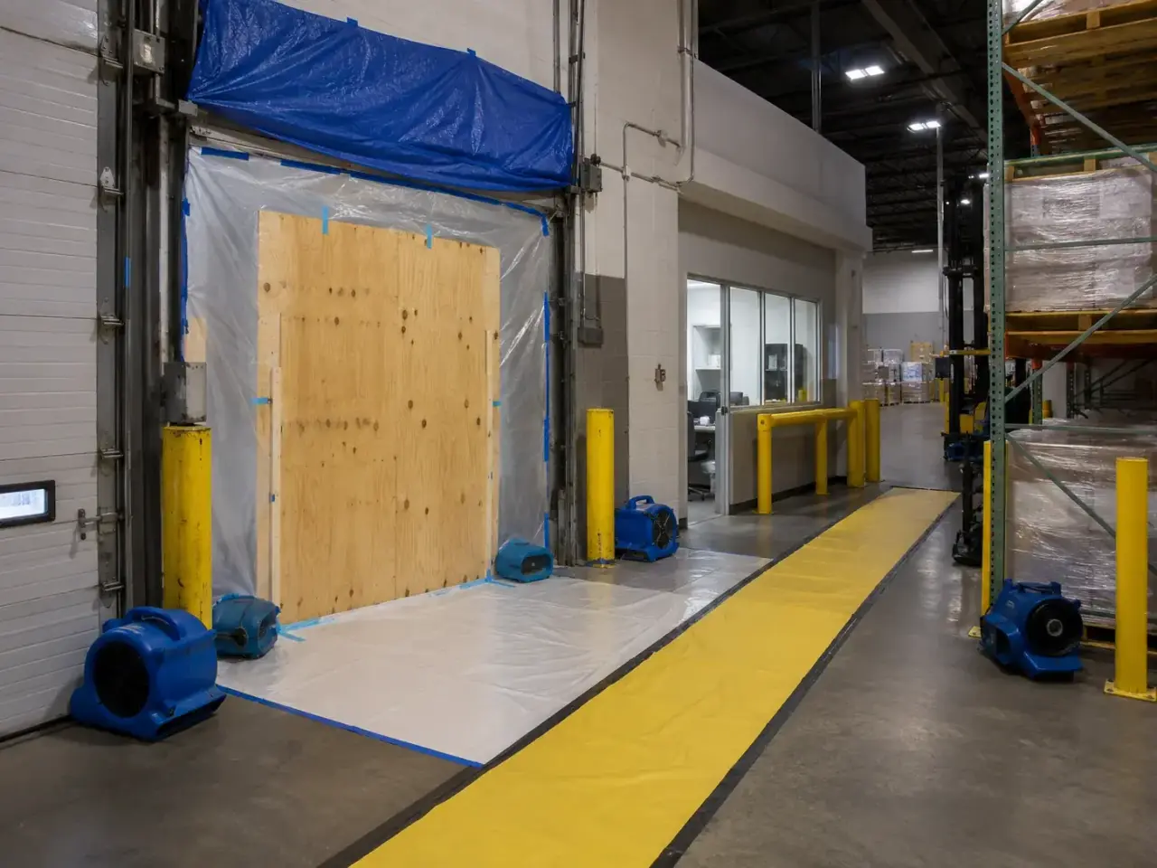 Distribution Center Restoration Maple inspection and documentation