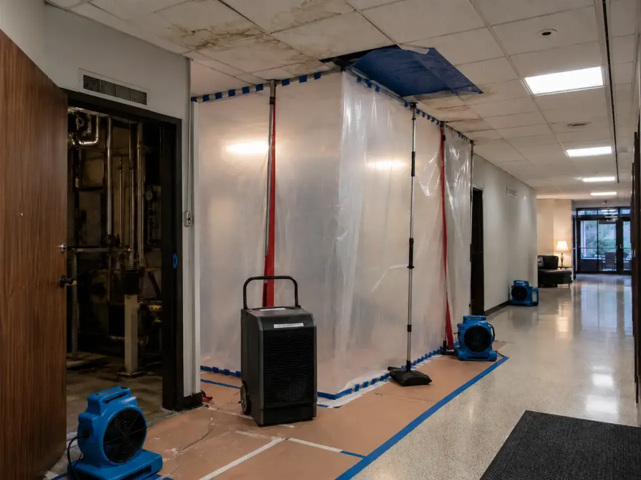 Facility Restoration Maple inspection and documentation