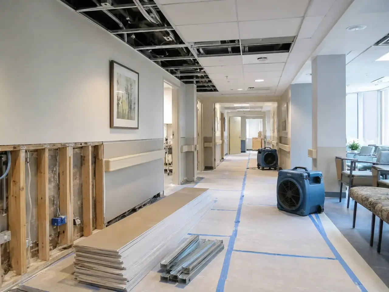 Containment and Infection Control, Built Into the Work for Healthcare Facility Restoration Maple