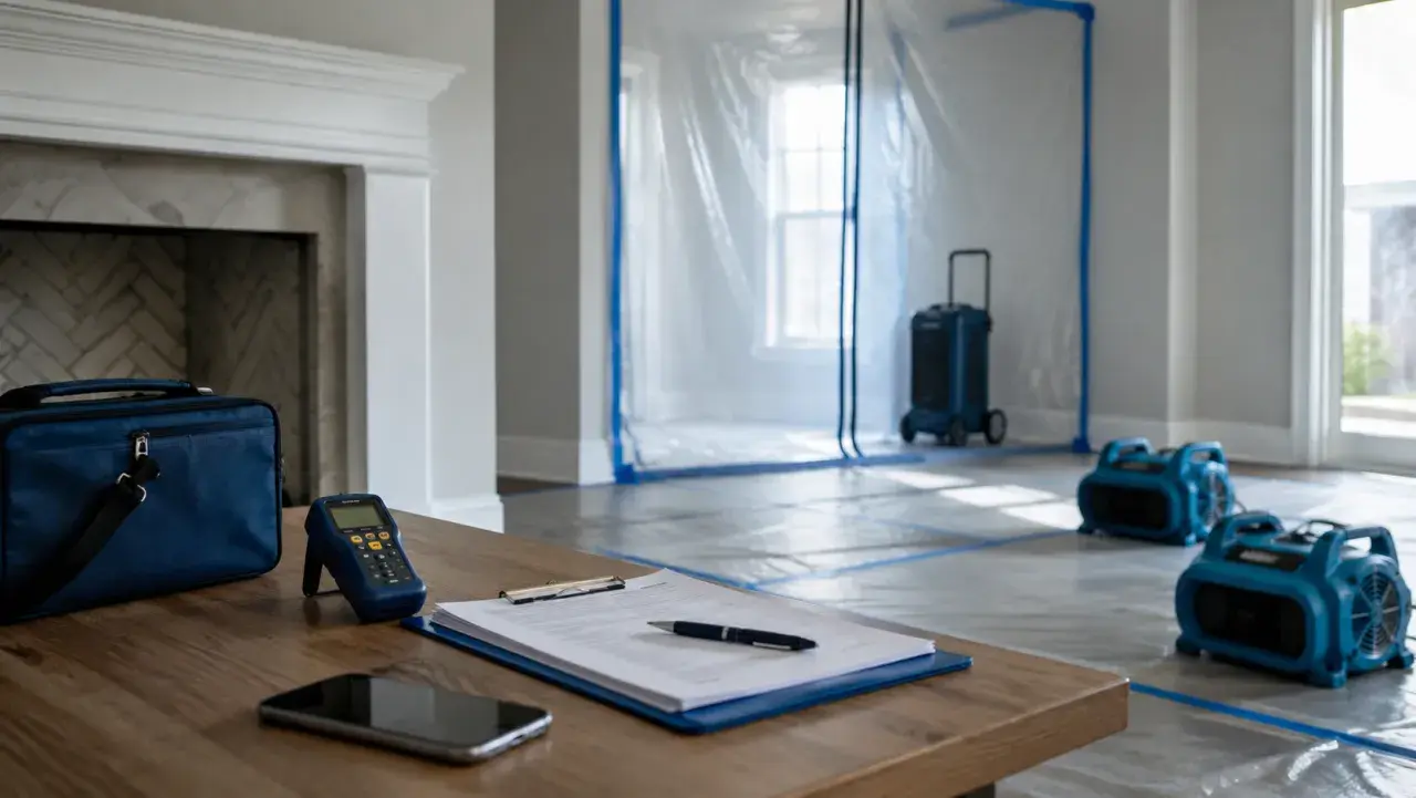 Documented restoration in a contained property