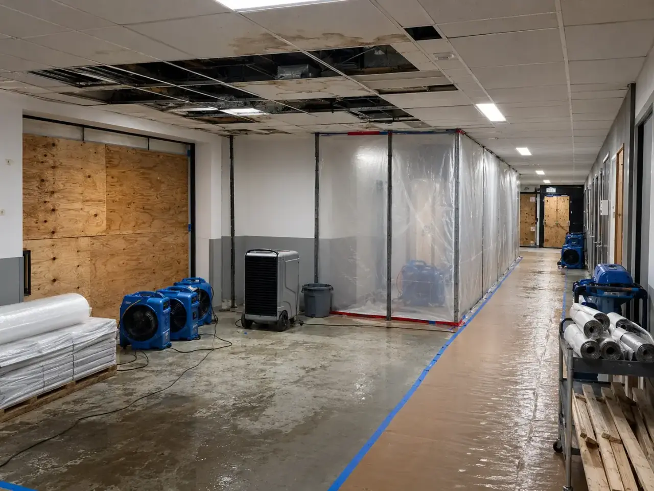 Large Loss Restoration equipment and project planning