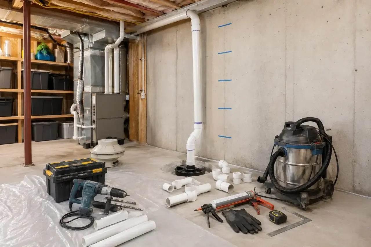 Radon Mitigation Maple damage documentation and insurance claim support