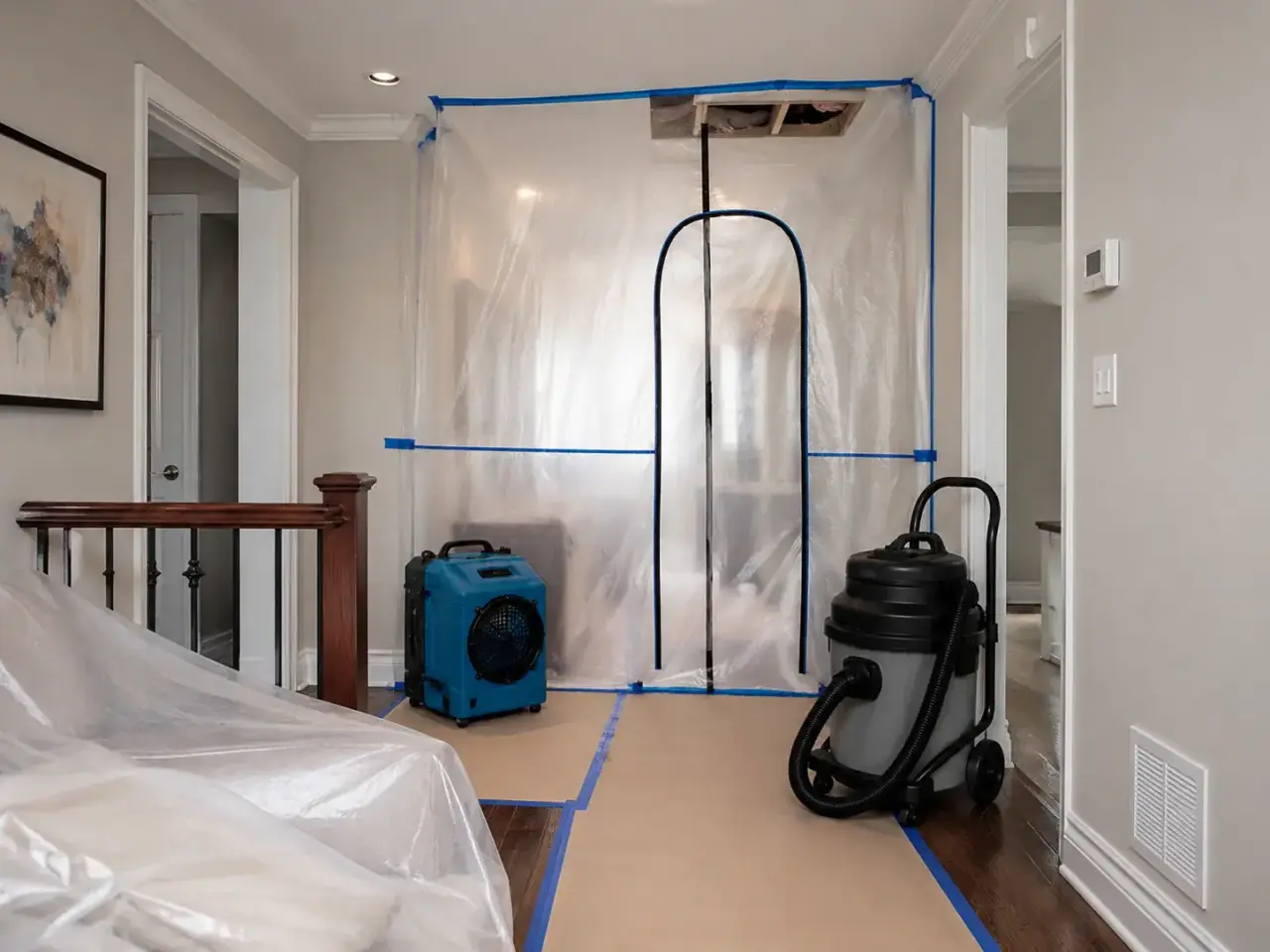 Residential Mold Remediation Maple restoration equipment and project planning